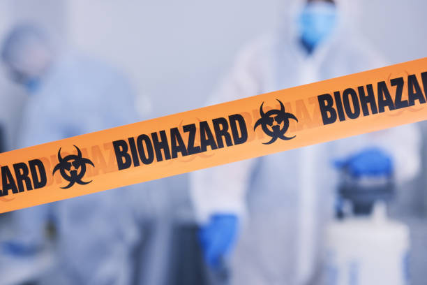 Professional Biohazard Cleanup technician working in Laketown, UT